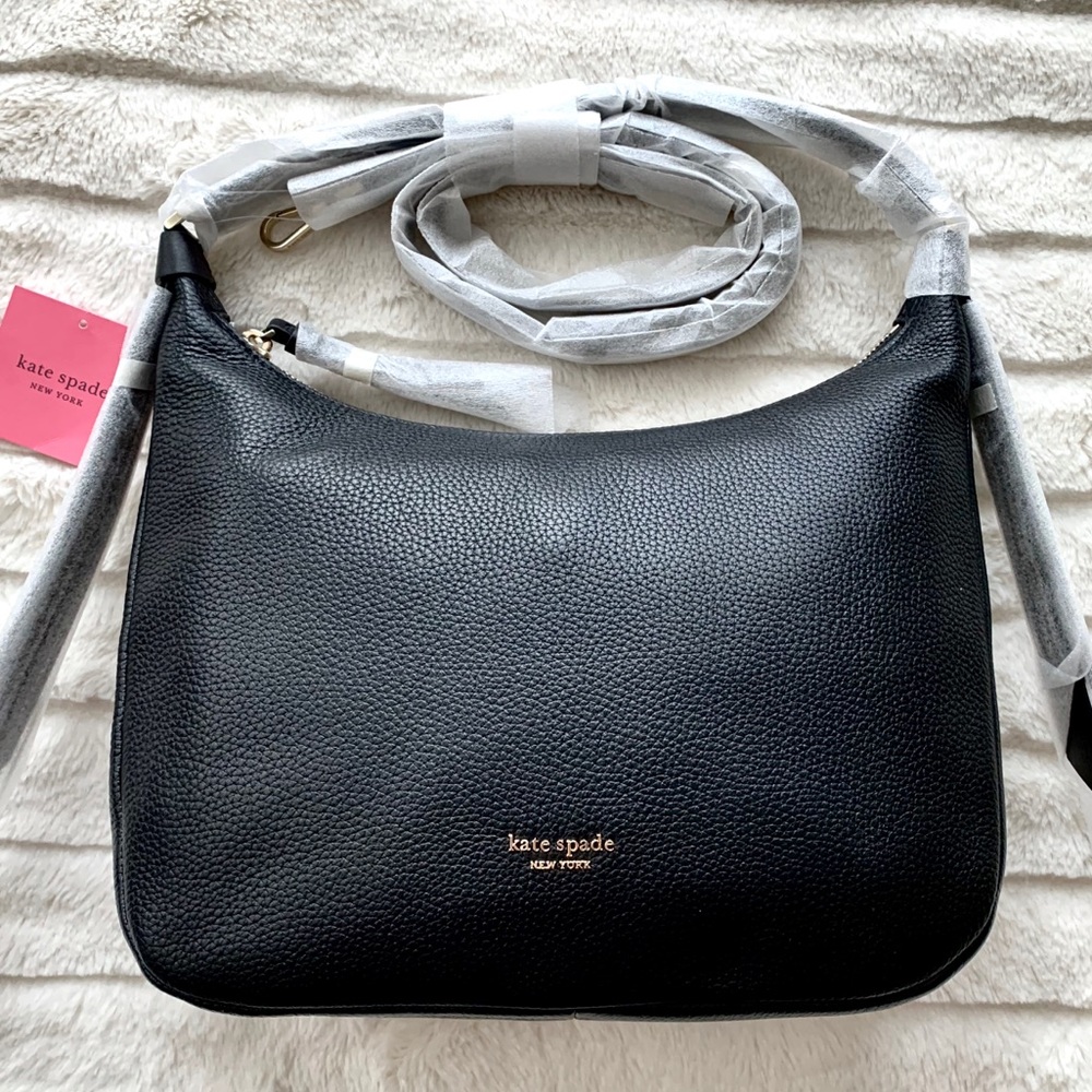 Kate Spade Hobo Lake Black Purse Handbag Crossbody